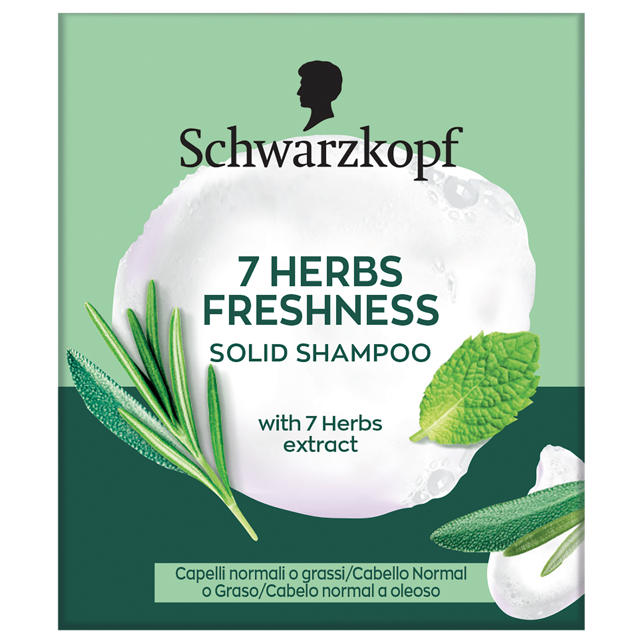Champú sólido 7 Herbs Freshness de Schwarzkopf