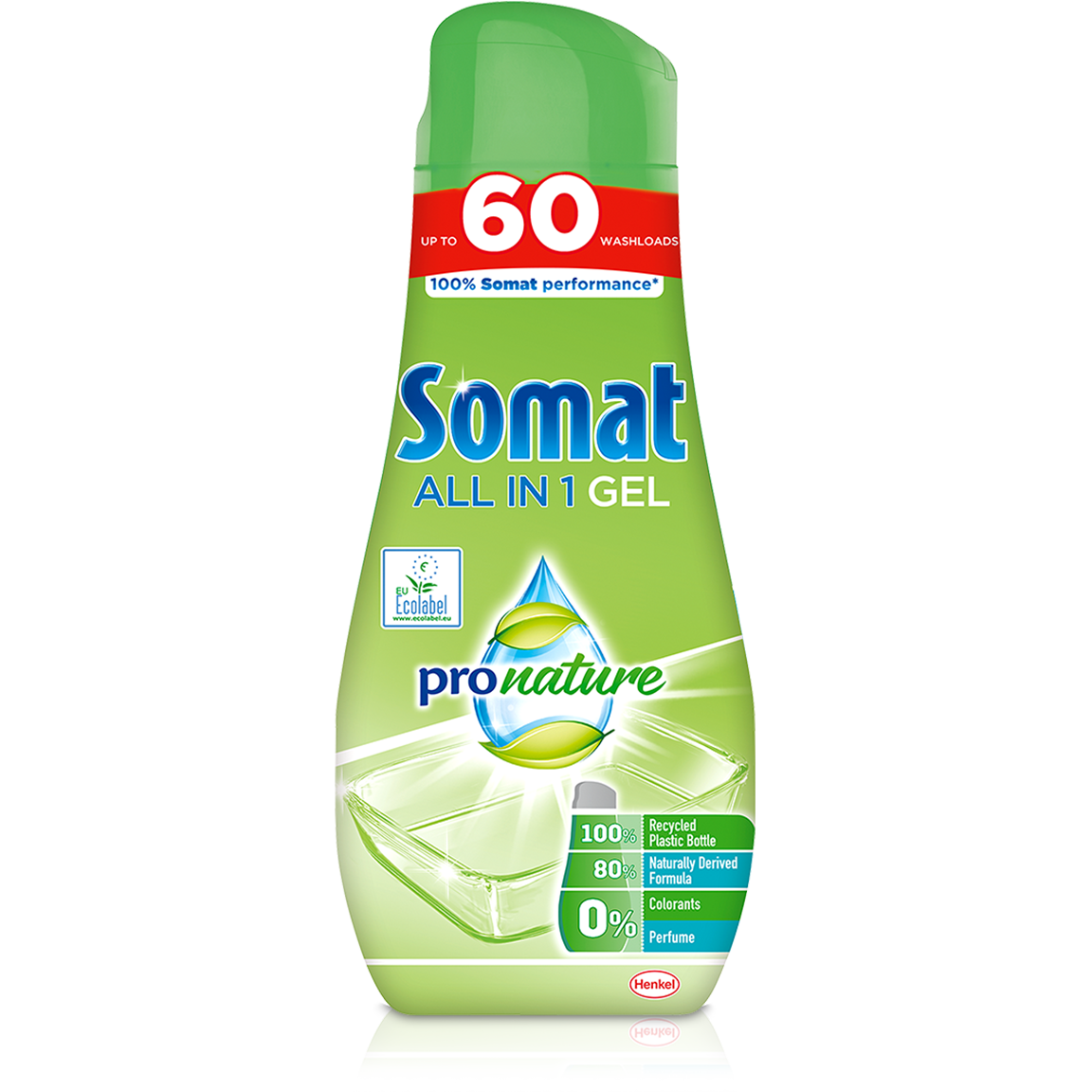 Gel de lavavajillas ecológico Somat Todo en 1 ProNature