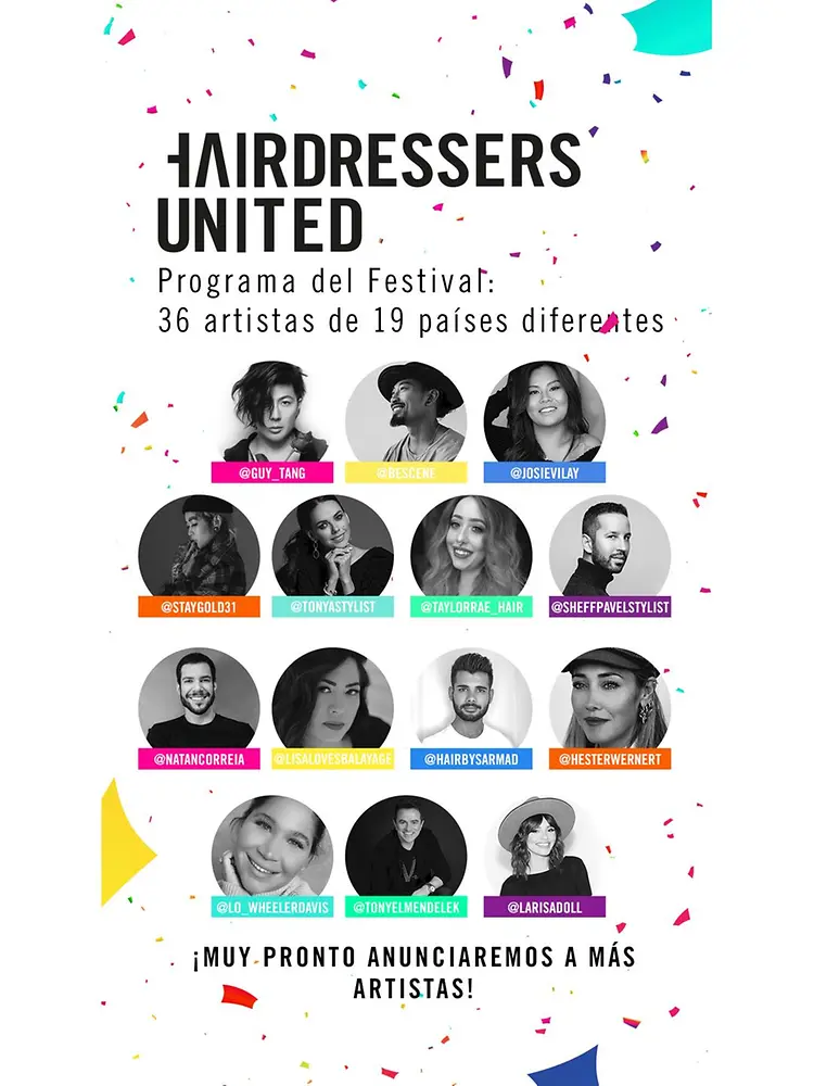 Artistas confirmados al festival benéfico Hairdessers United