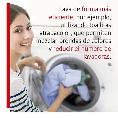 ¿Cómo ahorrar agua a la hora de usar los productos?