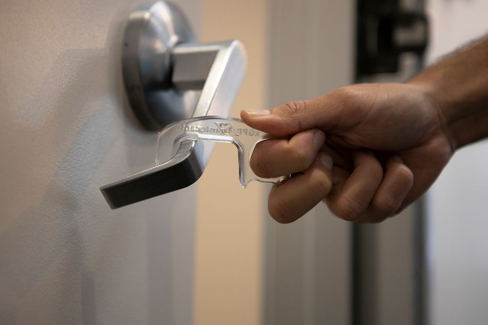 3D Printed Hands-Free door openers help prevent the spread of infection