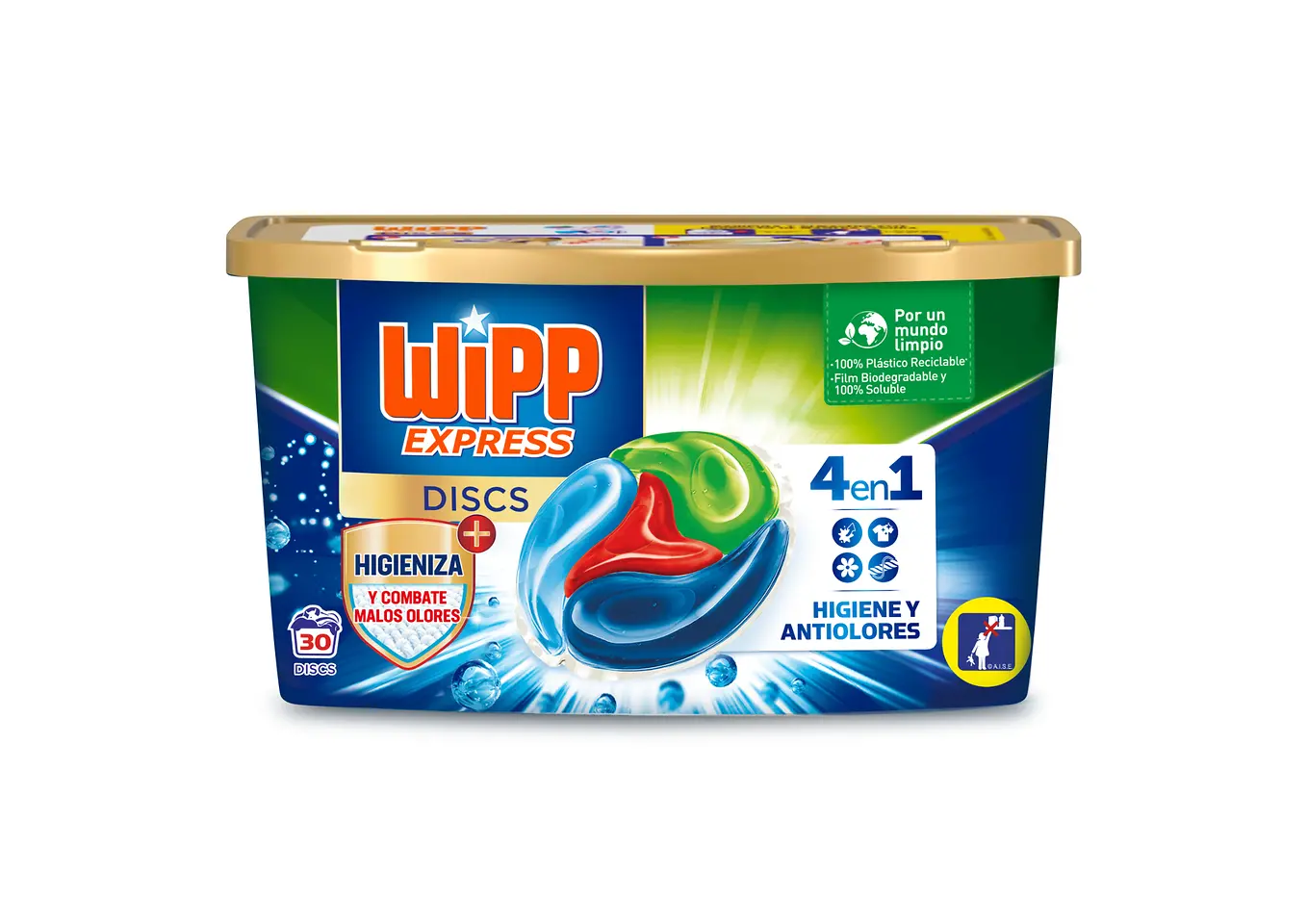 Wipp Express Discs Higiene y Antiolores