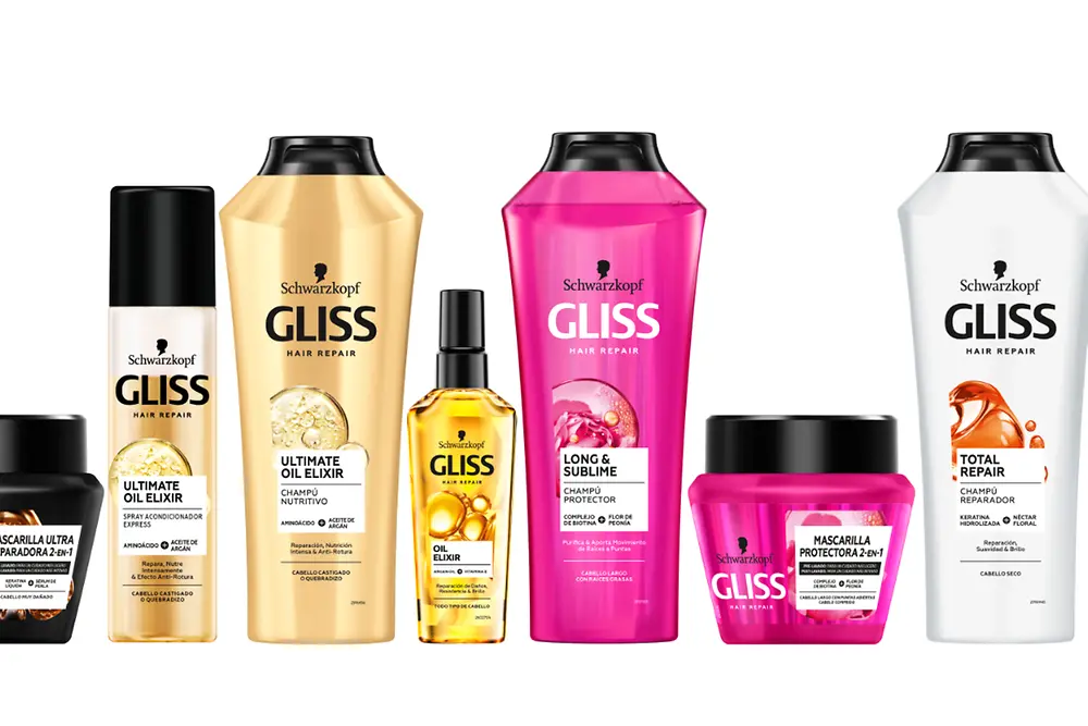 Gliss renueva su imagen con un packaging más moderno y sostenible
