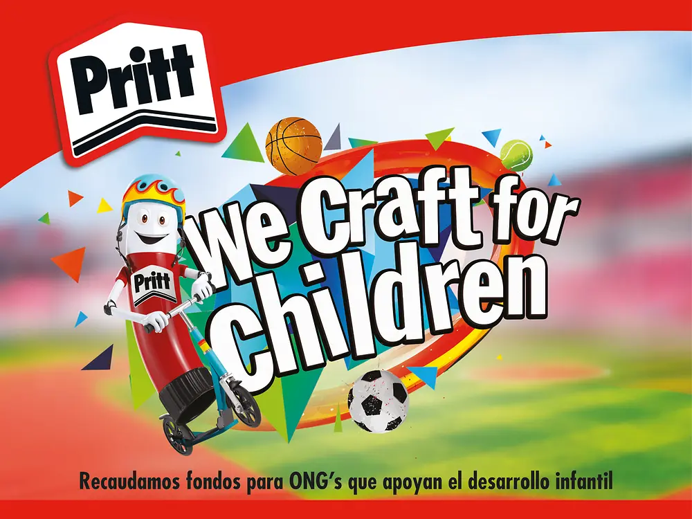 Pritt dentro la iniciativa solidaria We Craft for Children colabora con las Becas Comedor de la ONG Educo
