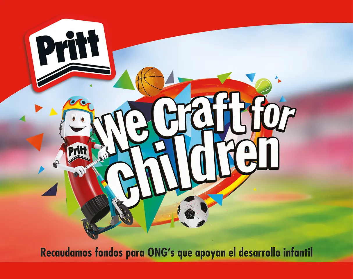 Pritt dentro la iniciativa solidaria We Craft for Children colabora con las Becas Comedor de la ONG Educo