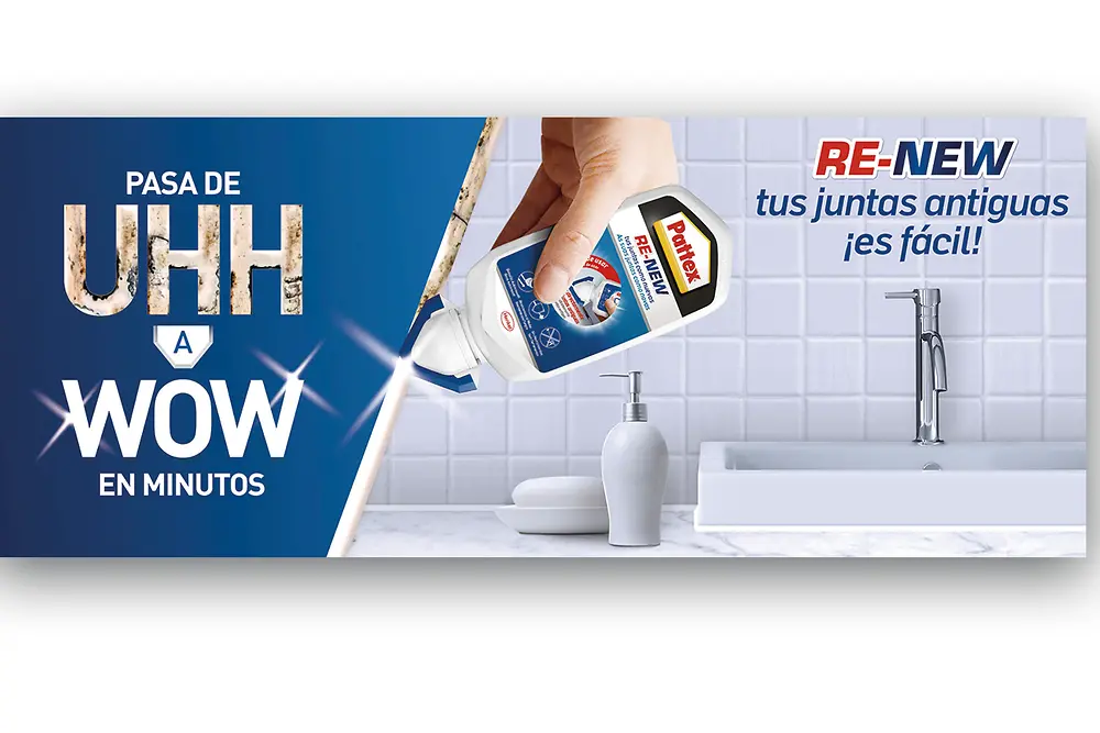 Pattex mejora la silicona RE-NEW, ahora más fácil de aplicar