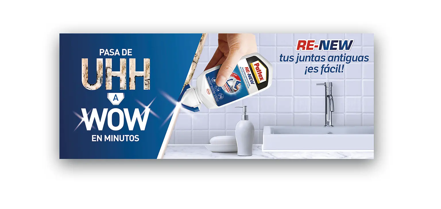 Pattex mejora la silicona RE-NEW, ahora más fácil de aplicar