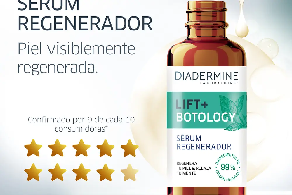 Diadermine lanza el Sérum Regenerador Lift + Botology