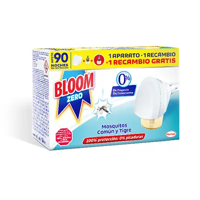 Bloom Zero, el insecticida con una fórmula libre de fragancias y disolventes isoparafínicos.