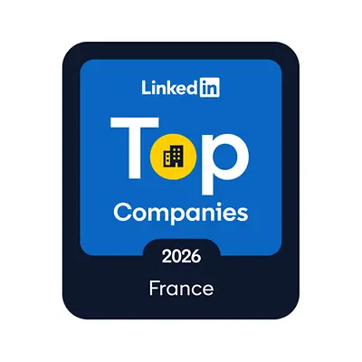 Logotipo del premio «LinkedIn Top Companies».