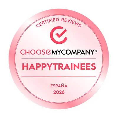 Logotipo del premio «HAPPYTRAINEES 2026 by ChooseMyCompany».