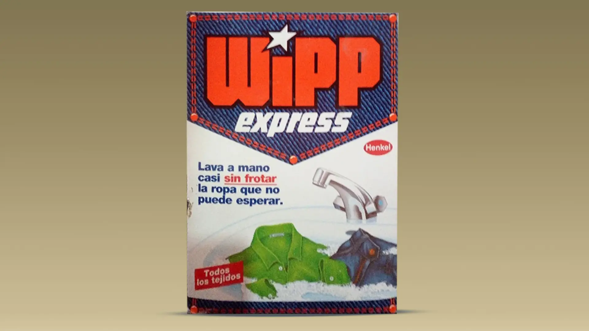 En 1982 nace Wipp Express, detergente para lavar la ropa a mano.