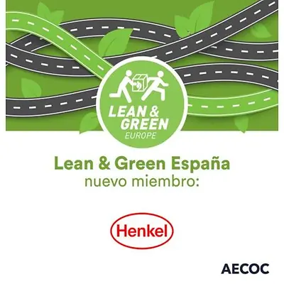 Imagen de Lean & Green España anunciando la incorporación de Henkel como nuevo miembro de la iniciativa de sostenibilidad logística de AECOC.