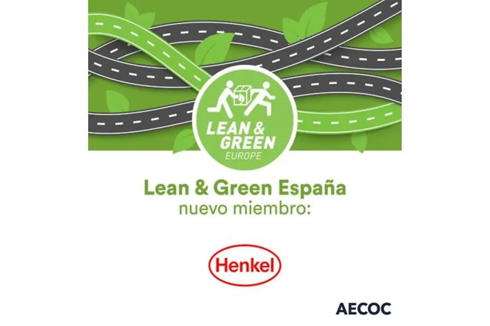Imagen de Lean & Green España anunciando la incorporación de Henkel como nuevo miembro de la iniciativa de sostenibilidad logística de AECOC.