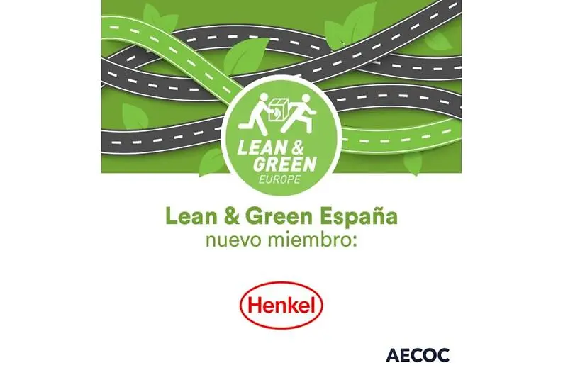 Imagen de Lean & Green España anunciando la incorporación de Henkel como nuevo miembro de la iniciativa de sostenibilidad logística de AECOC.
