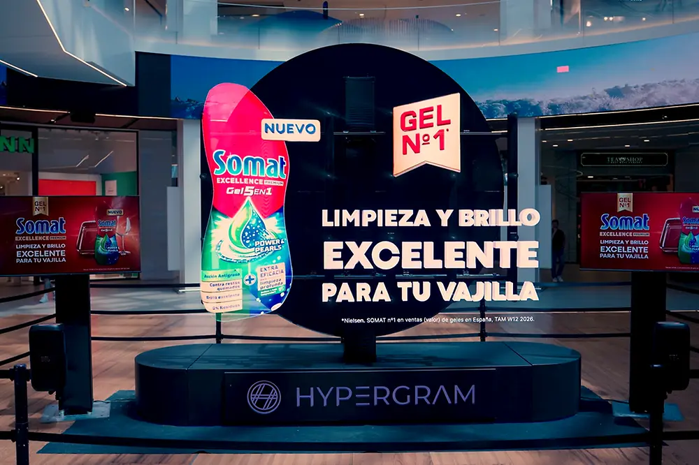 Experiencia holográfica de Somat con tecnología HyperGram Experience.