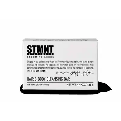 Caja de champú sólido para cabello y cuerpo de STMNT.