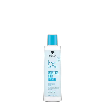 Envase de Bonacure Moisture Kick Sérum Hialurónico para mejorar la hidratación y flexibilidad del cabello.