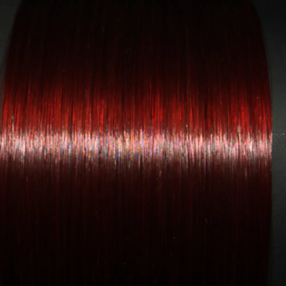 
Medición del brillo con fibras de cabello teñido