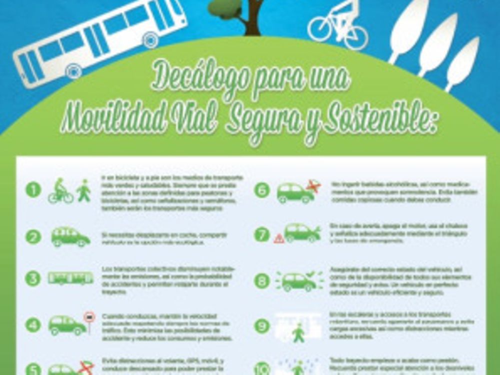 Decálogo para una Movilidad Vial Segura Sostenible
