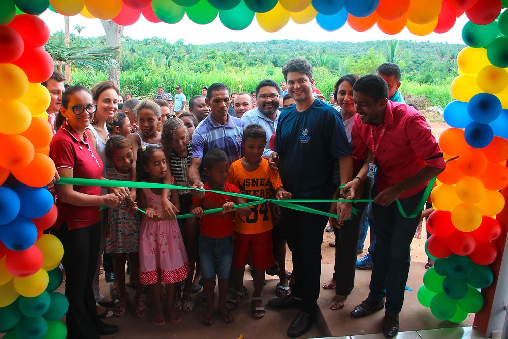 The new school in Mata Virgem was officially opened by Codó mayor Francisco Nagib