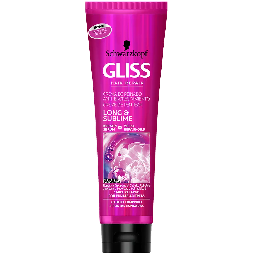 GLISS Crema de Peinado Anti-encrespamiento Long&Sublime