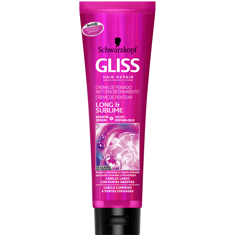 GLISS Crema de Peinado Anti-encrespamiento Long&Sublime