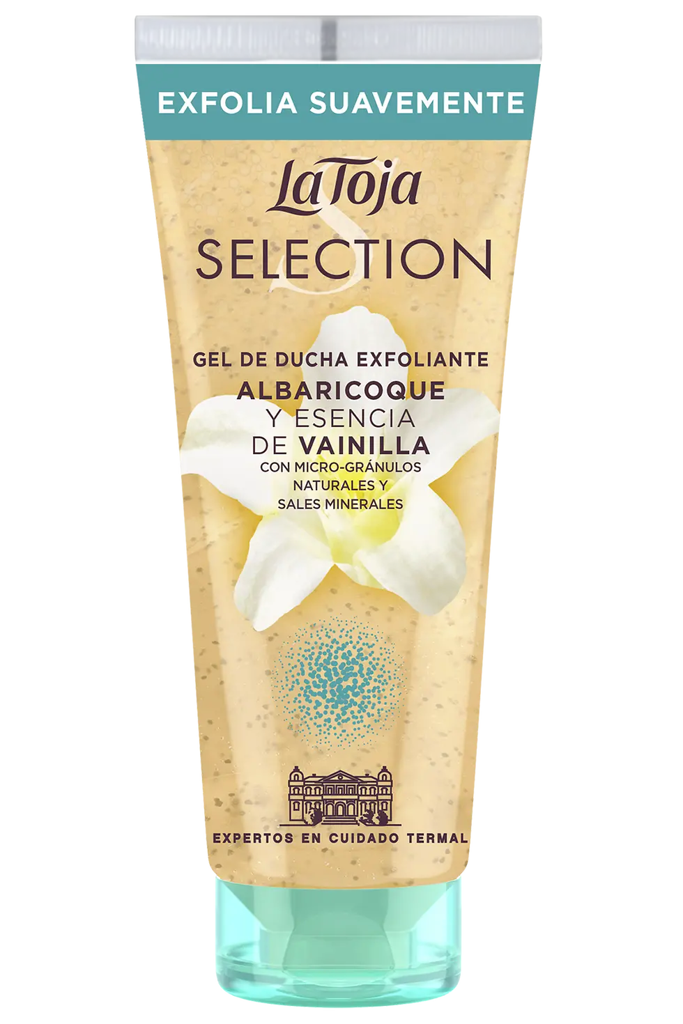 Gel de ducha Exfoliante Albaricoque y esencia de Vainilla