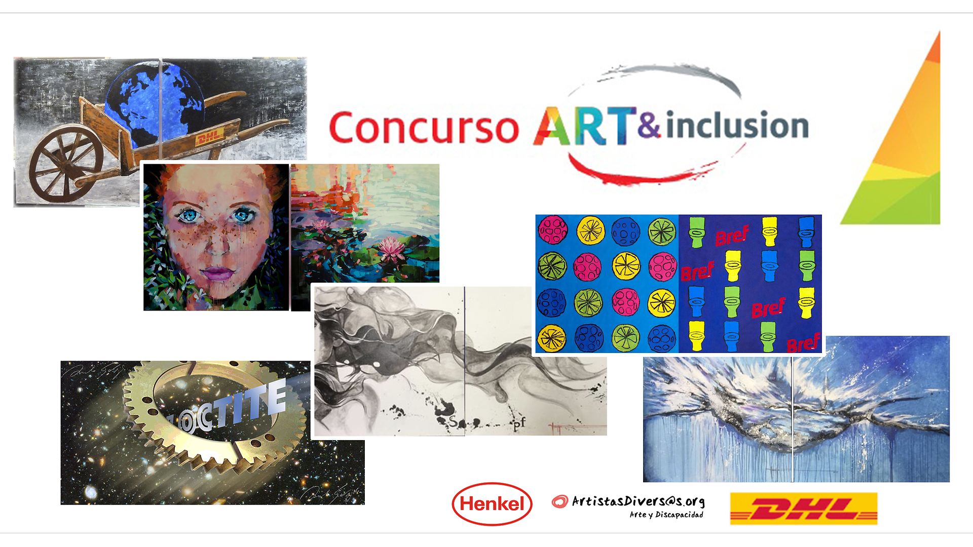 El concurso artístico Art&Inclusion, tras el éxito del año pasado, abre nueva convocatoria donde habrán 7 obras ganadoras para decorar la fábrica de Henkel de Montornès del Vallès y en el almacén logístico de DHL