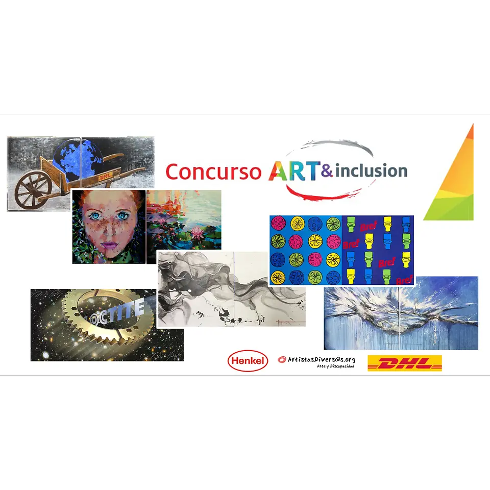 El concurso artístico Art&Inclusion, tras el éxito del año pasado, abre nueva convocatoria donde habrán 7 obras ganadoras para decorar la fábrica de Henkel de Montornès del Vallès y en el almacén logístico de DHL