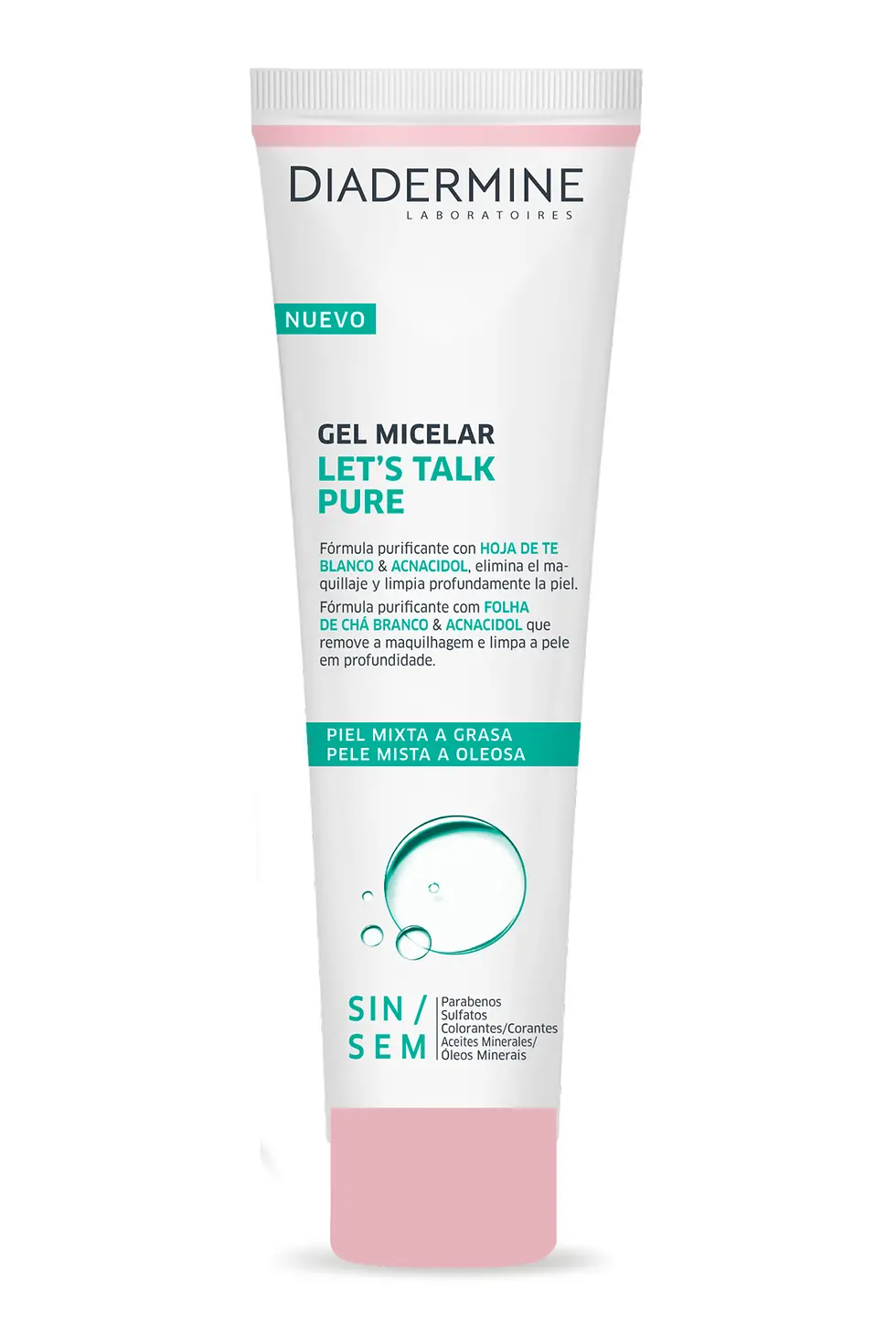 Diadermine Gel Micelar Let’s Talk Pure
