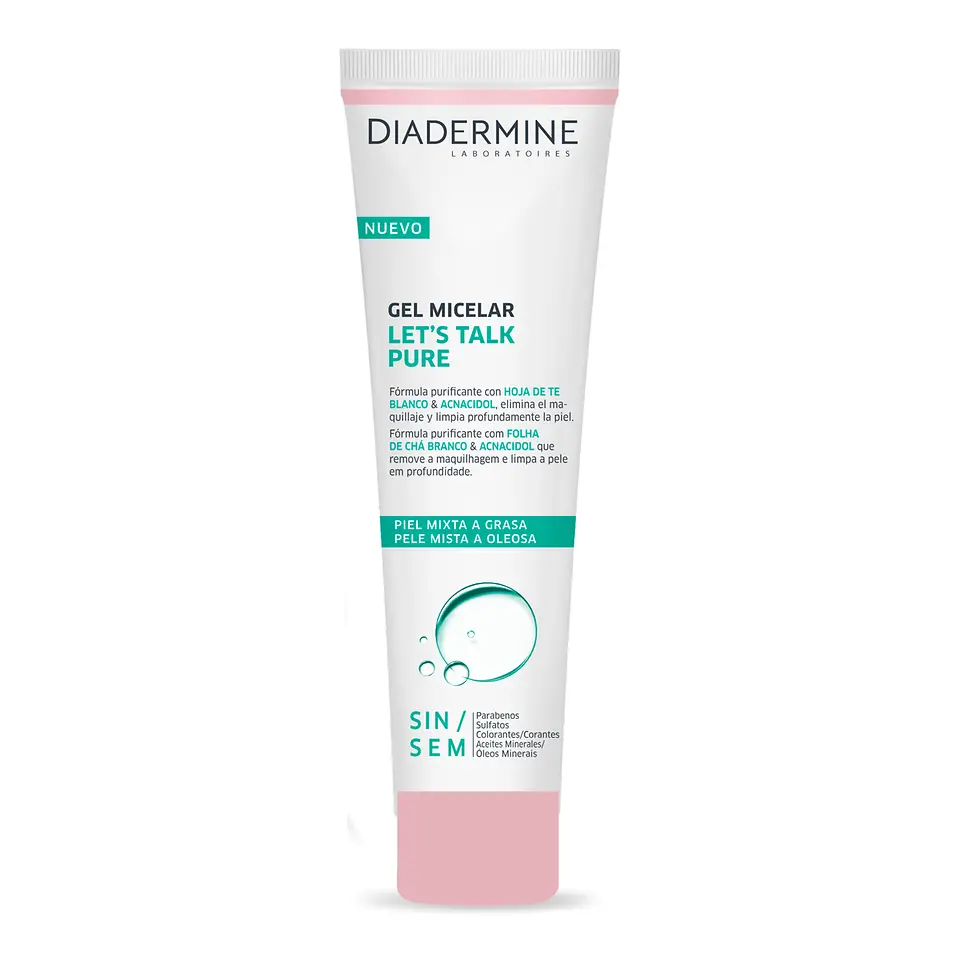 Diadermine Gel Micelar Let’s Talk Pure