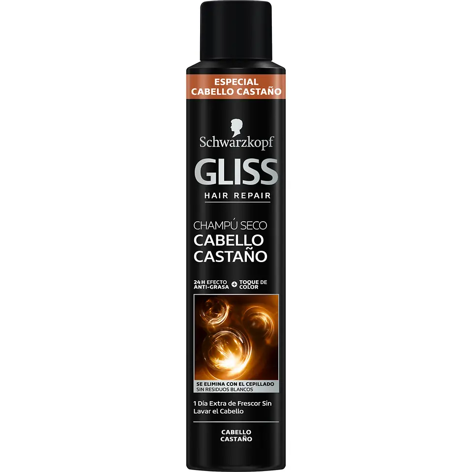 Champú Seco Gliss Castaño