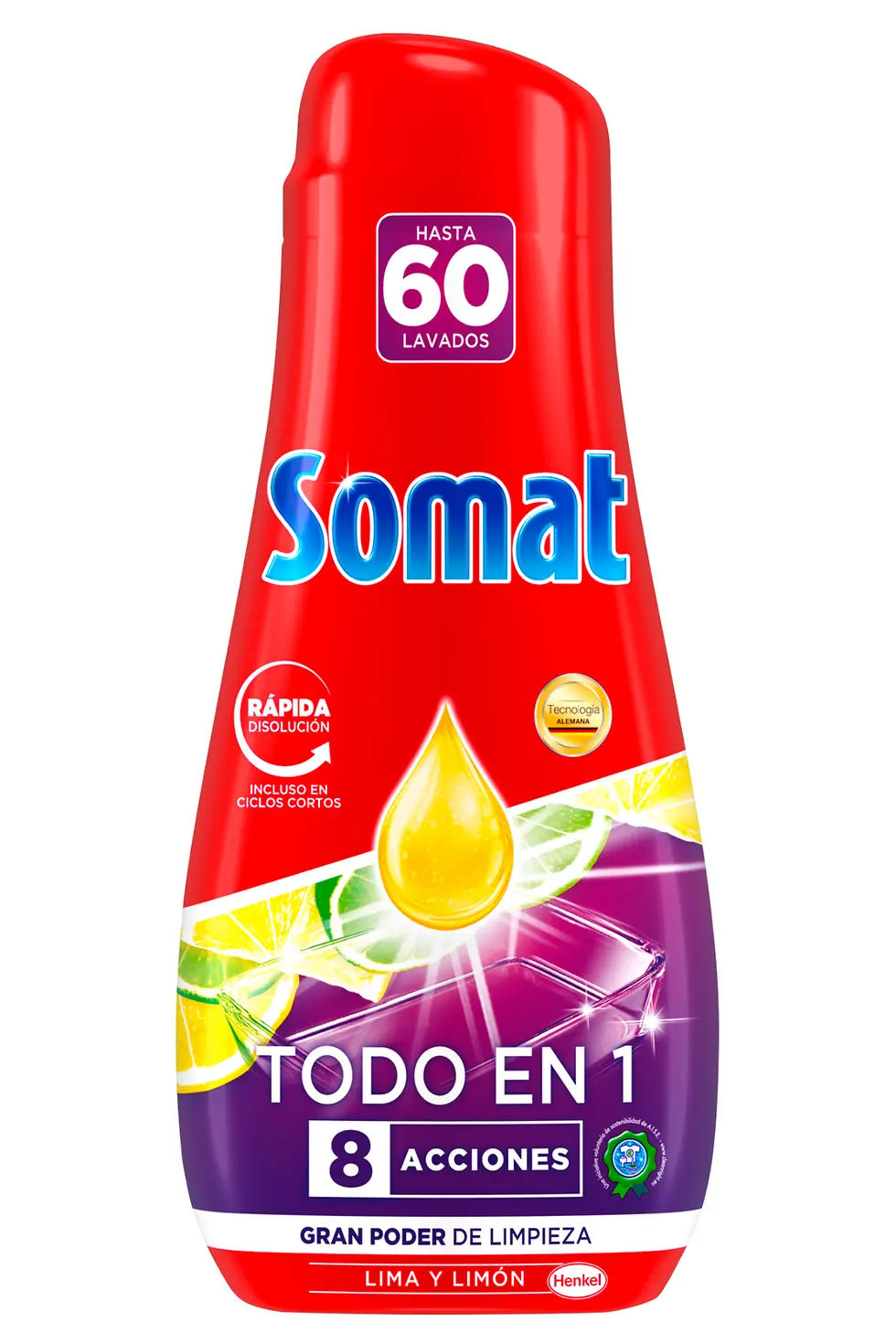 Somat Gel Todo en 1 60D Lima y Limón