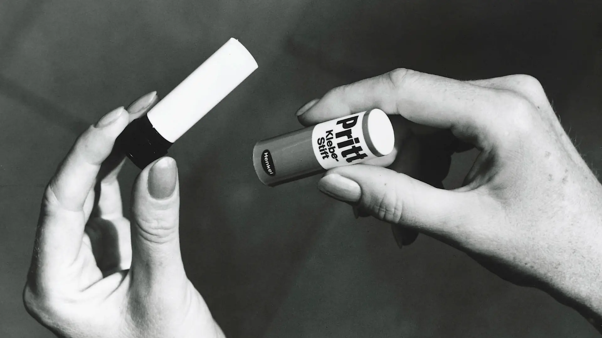 The adhesive innovation: The first Pritt glue stick from Henkel.