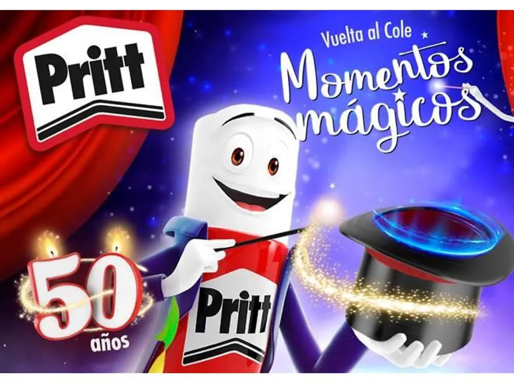 Pritt celebra su 50 aniversario con una colección especial, divertida y mágica para la vuelta al cole.
