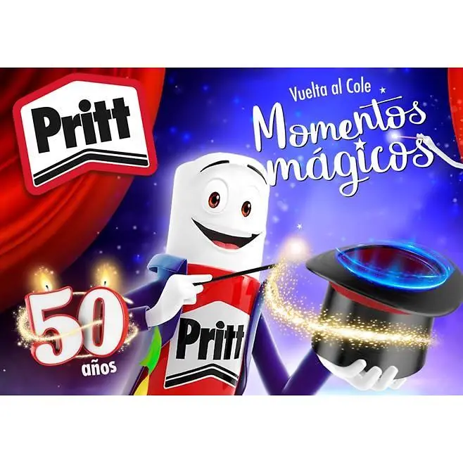 Pritt celebra su 50 aniversario con una colección especial, divertida y mágica para la vuelta al cole.