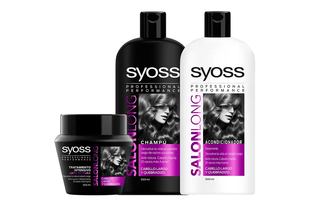 GAMA SYOSS SALON LONG. Gama multi-beneficio anti-rotura para dar respuesta a las necesidades de los cabellos largos