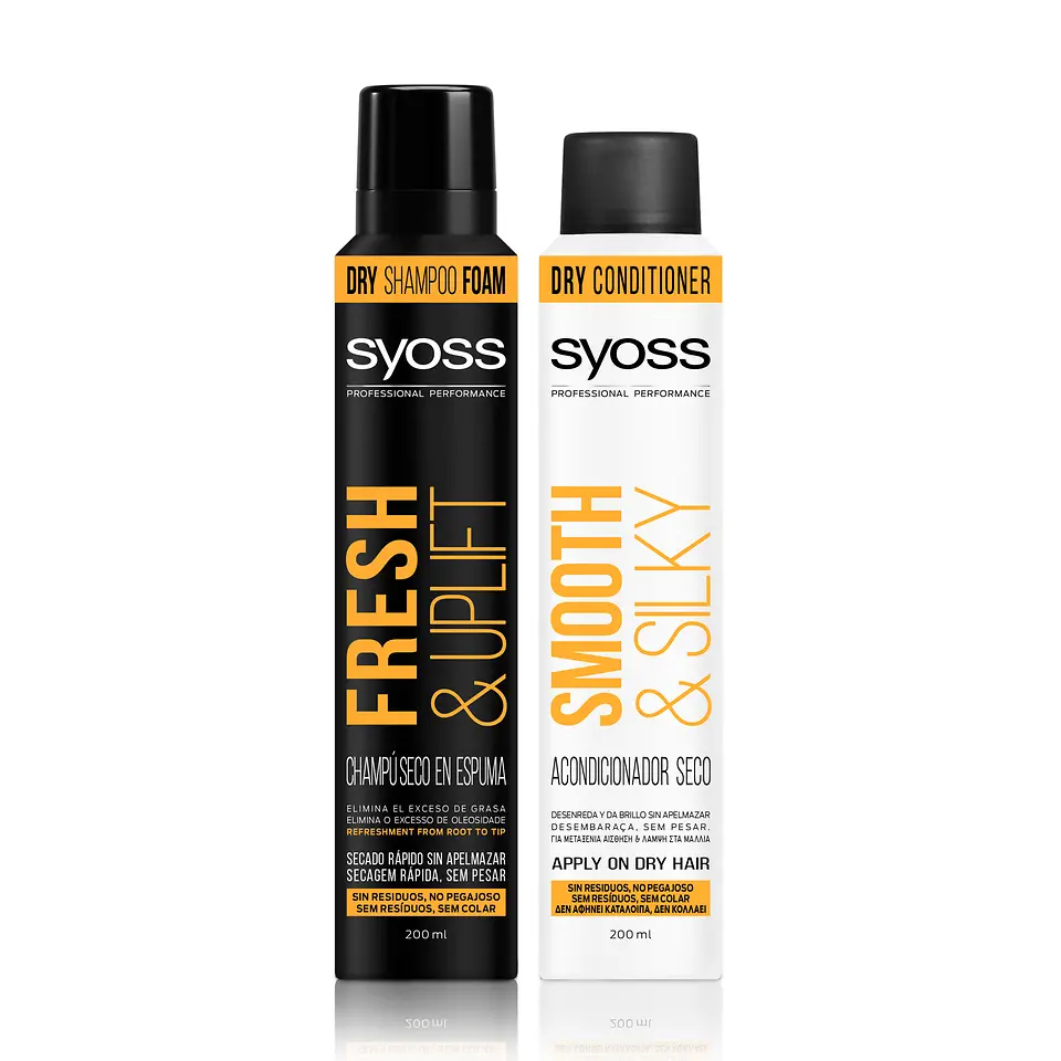 GAMA SYOSS DRY SHAMPOO Y DRY CONDITIONER. Innovaciones “en seco” con nuevas texturas y categorías.