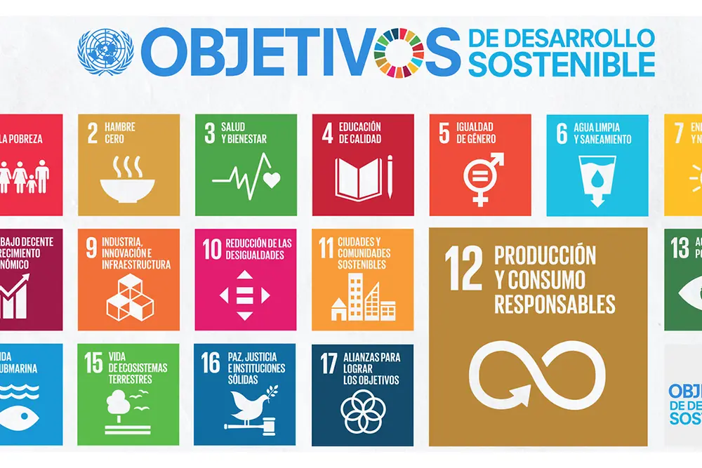 Los 17 Objetivos de Desarrollo Sostenible de la ONU infografía